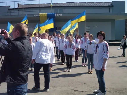 У Козятині відбувся флешмоб пыд назвою «Якщо діти благають - гармати мовчать» (Фоторепортаж) + (Відео) — фото 6