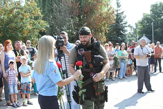 З зони бойових дій повернувся зведений загін вінницьких міліціонерів (Фоторепортаж) — фото 4
