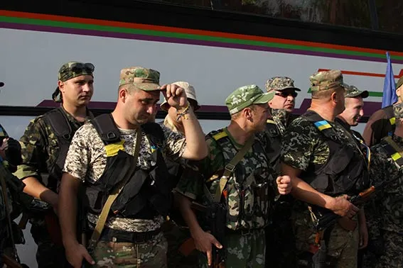 Зведений загін вінницької міліції та частина спецбатальйону «Вінниця» повернулися з зони бойових дій (Фото) — фото 3