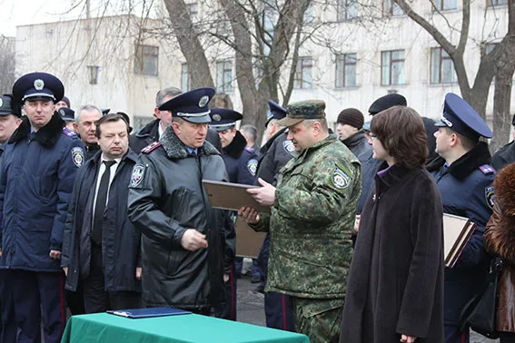 Вінницькі міліціонери повернулися із зони АТО (Фоторепортаж) + (Відео) — фото 14