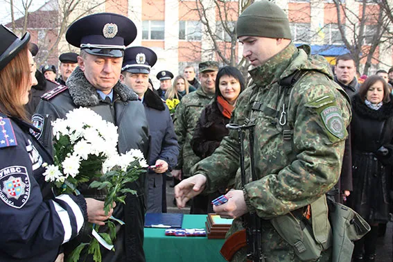 Вінницькі міліціонери повернулися із зони АТО (Фоторепортаж) + (Відео) — фото 16