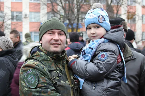 Вінницькі міліціонери повернулися із зони АТО (Фоторепортаж) + (Відео) — фото 17